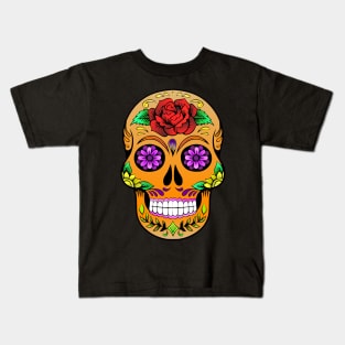 Sugar Skull - Colourful. Kids T-Shirt